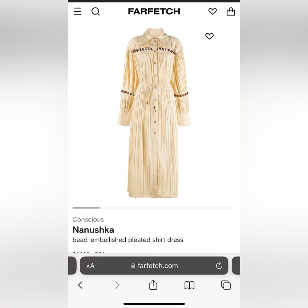 Nanuska beaded Shirt Dress ss’23